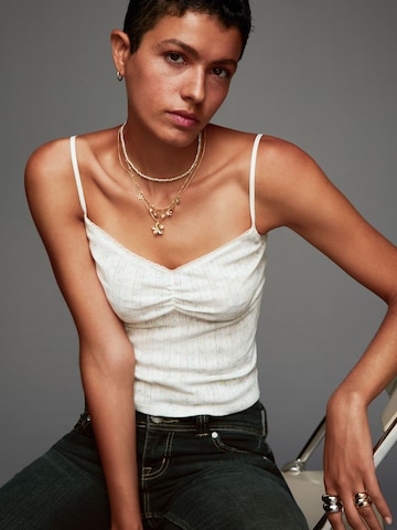 Bershka Top in Beige