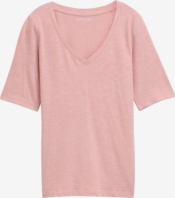 T-shirt TOM TAILOR en rose : devant