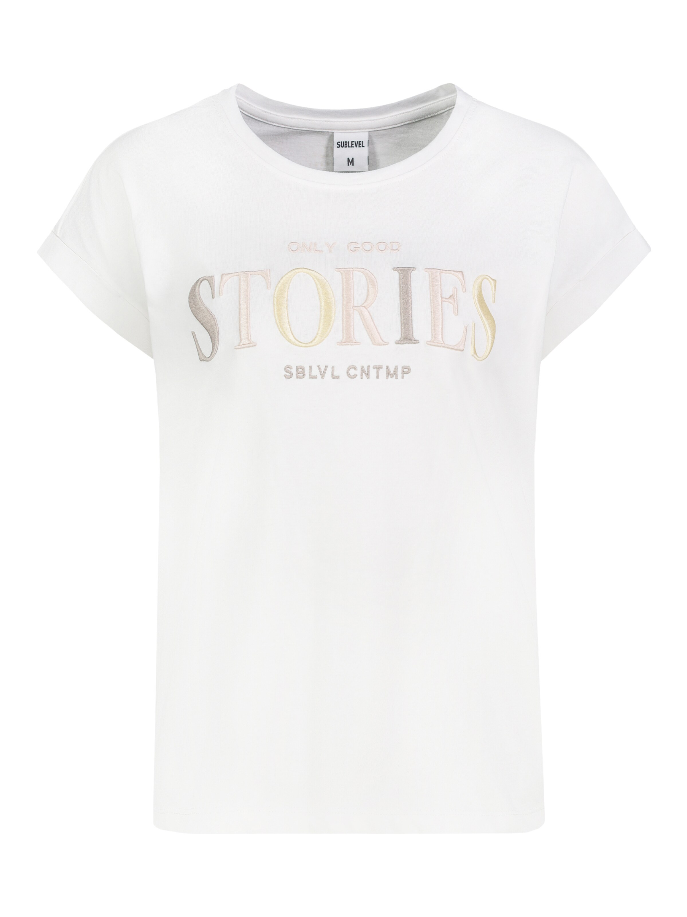 Sublevel T-Shirt in Weiß: Vorderseite