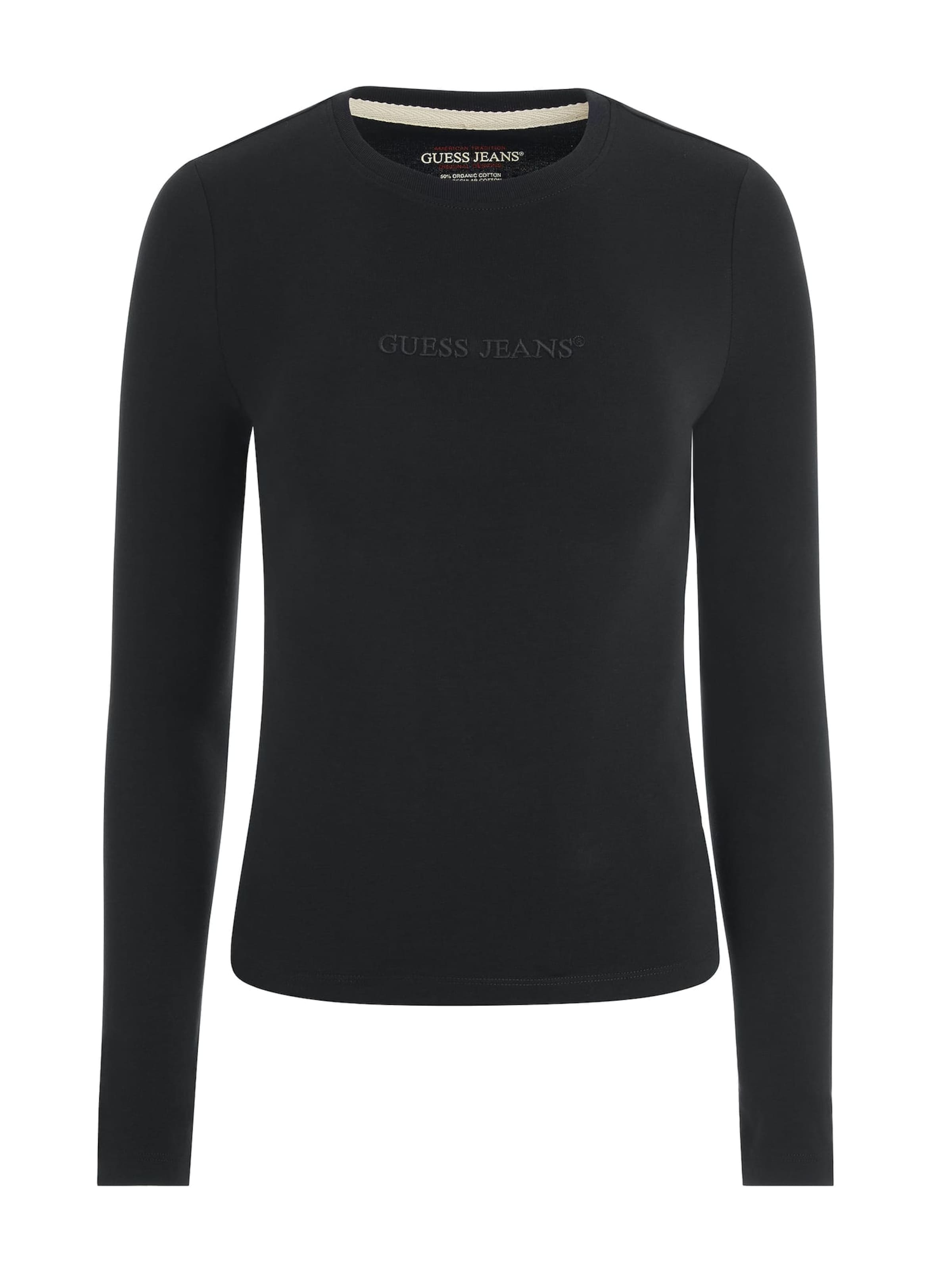 GUESS JEANS T-shirt i svart: framsida