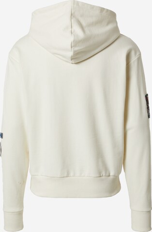 Luka Sabbat for ABOUT YOU - Sudadera con cremallera 'Kai' en blanco