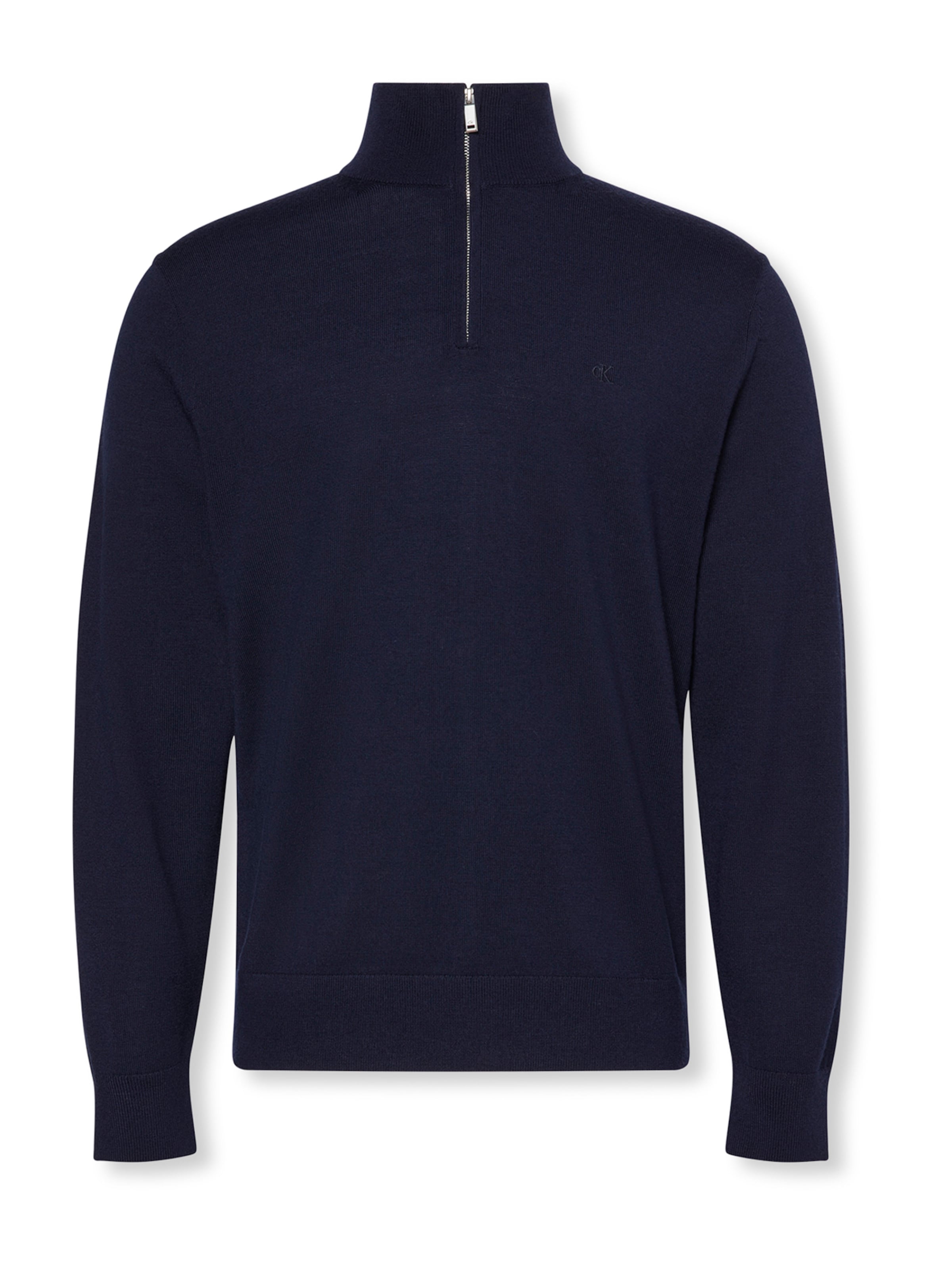 Pulover de la Calvin Klein pe albastru: față
