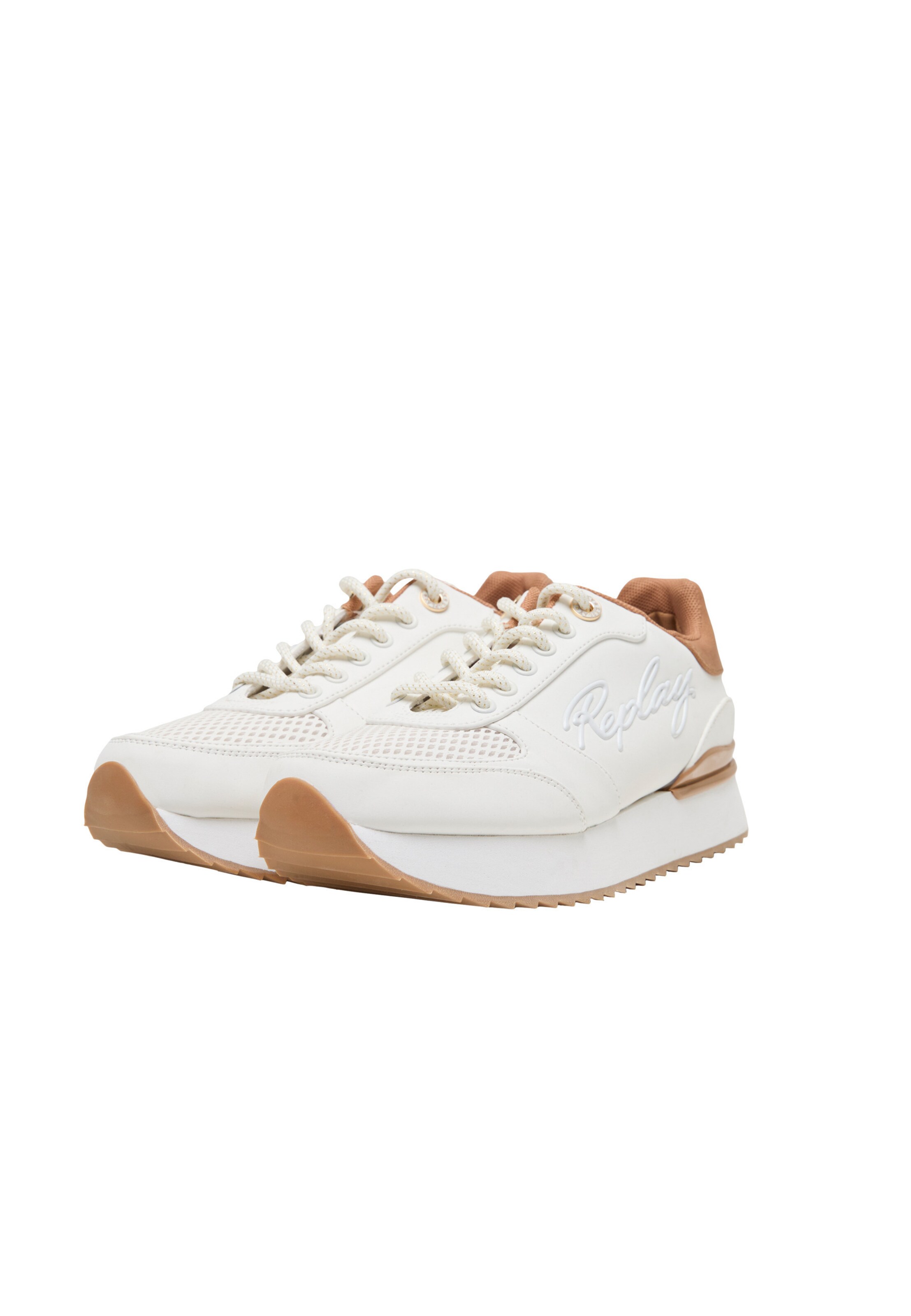 Baskets basses 'PENNY' REPLAY en blanc