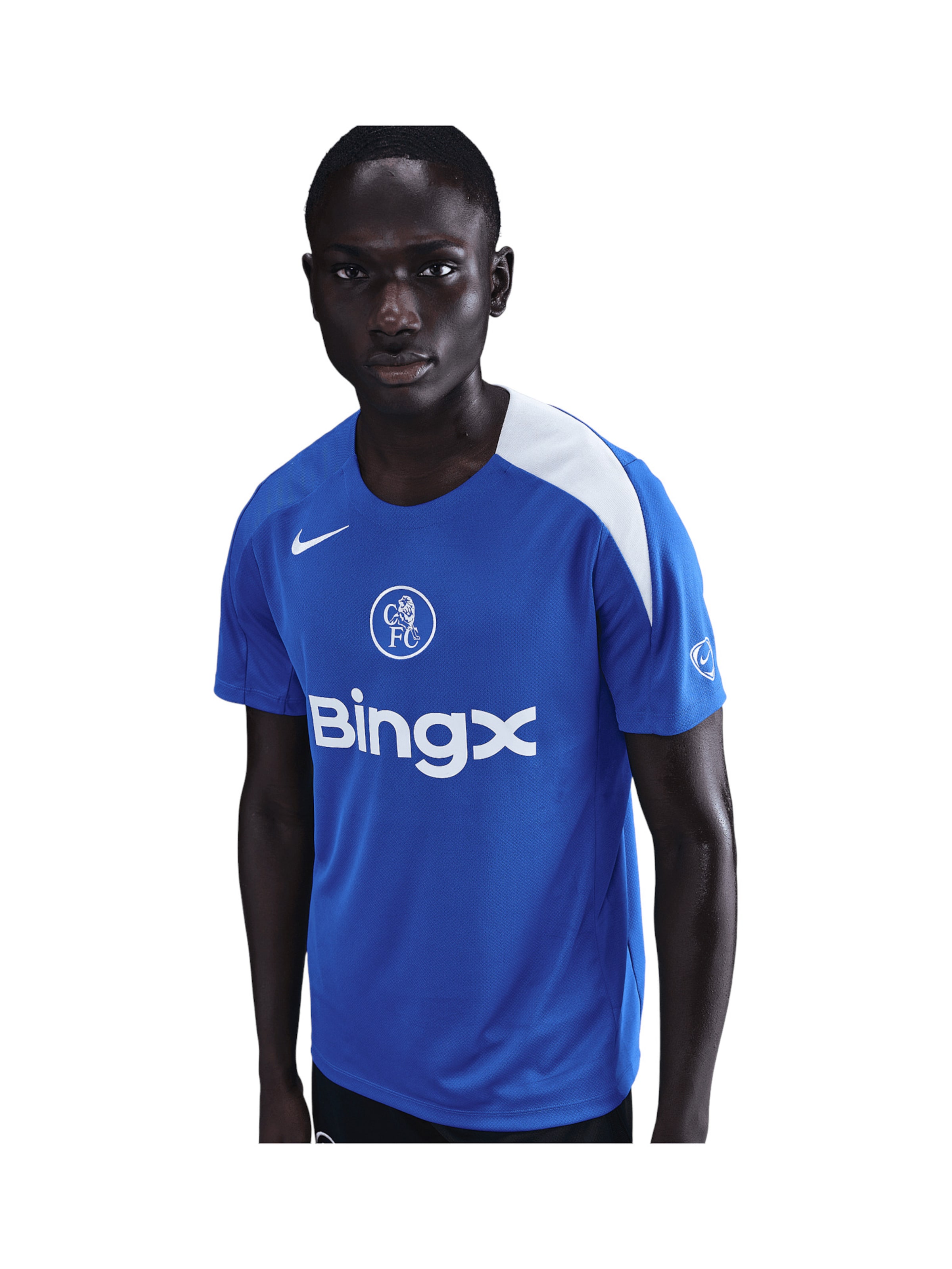 Nike Sportswear Funkcionalna majica | modra barva: sprednja stran