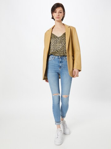 River Island - Skinny Calças de ganga em azul