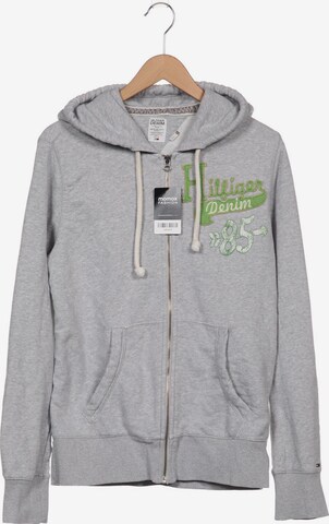 Tommy Jeans Sweatshirt & Zip-Up Hoodie in L in Grey: front