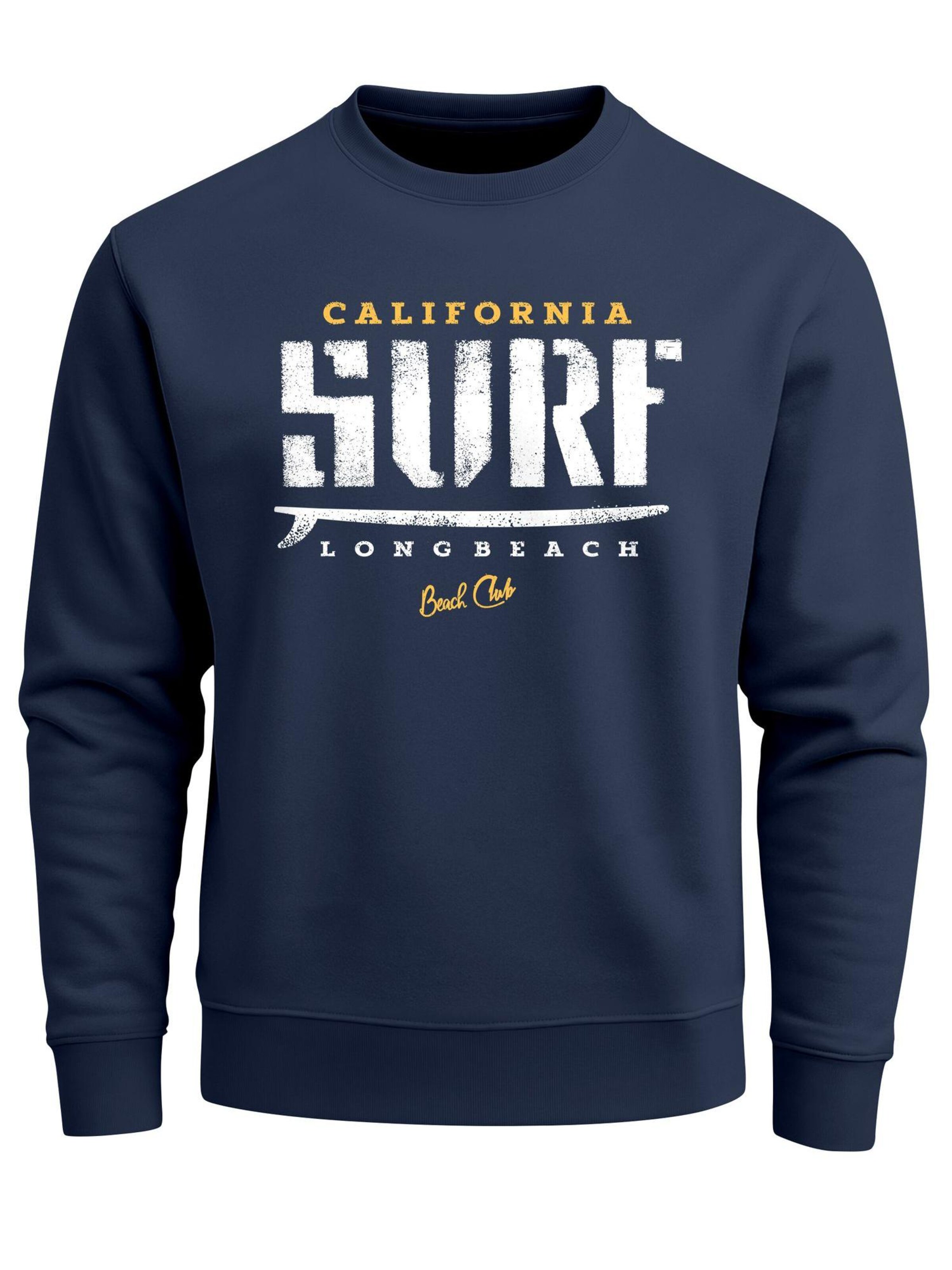 Neverless Sweatshirt 'California Surf' in Blue: front