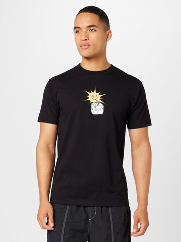 HUF Тениска 'SIPPIN SUN' в черно: отпред