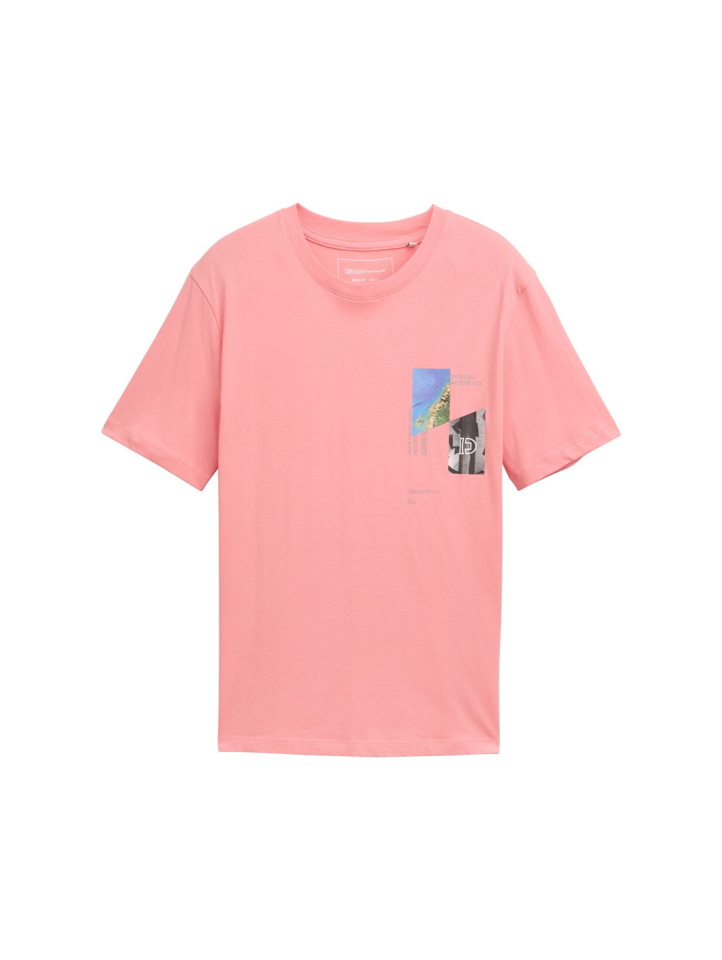 TOM TAILOR DENIM T-Shirt in Pink: Vorderseite
