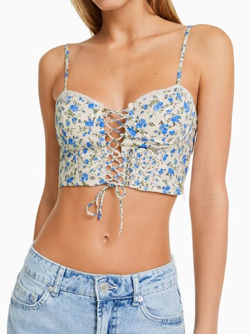 Bershka Top | bež barva