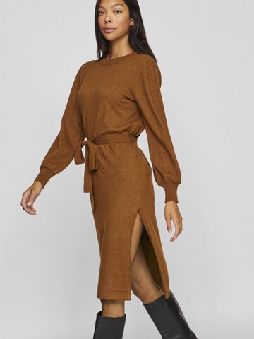 VILA Knit dress in Brown