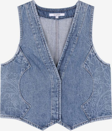 Scalpers Vest in Blue: front