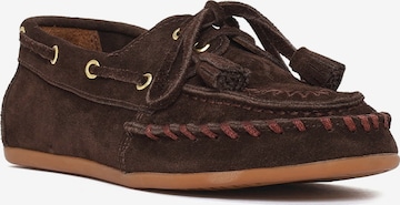 Mocassin Derimod en marron : devant