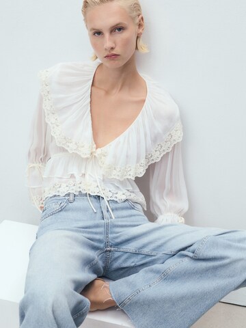 MANGO Wide leg Jeans 'DANILA' in Blauw