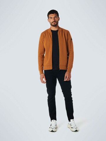 No Excess Zip-Up Hoodie in Brown