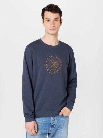 Clean Cut Copenhagen Sweatshirt 'Damon' in Blauw: voorkant