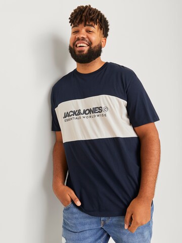 Jack & Jones Plus Tričko – modrá