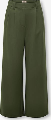 ONLY GIRLS - Pierna ancha Pantalón 'KOGHattie-Zal' en verde: frente
