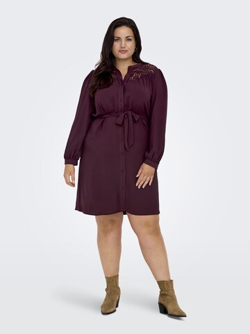 ONLY Carmakoma Shirt Dress in Red