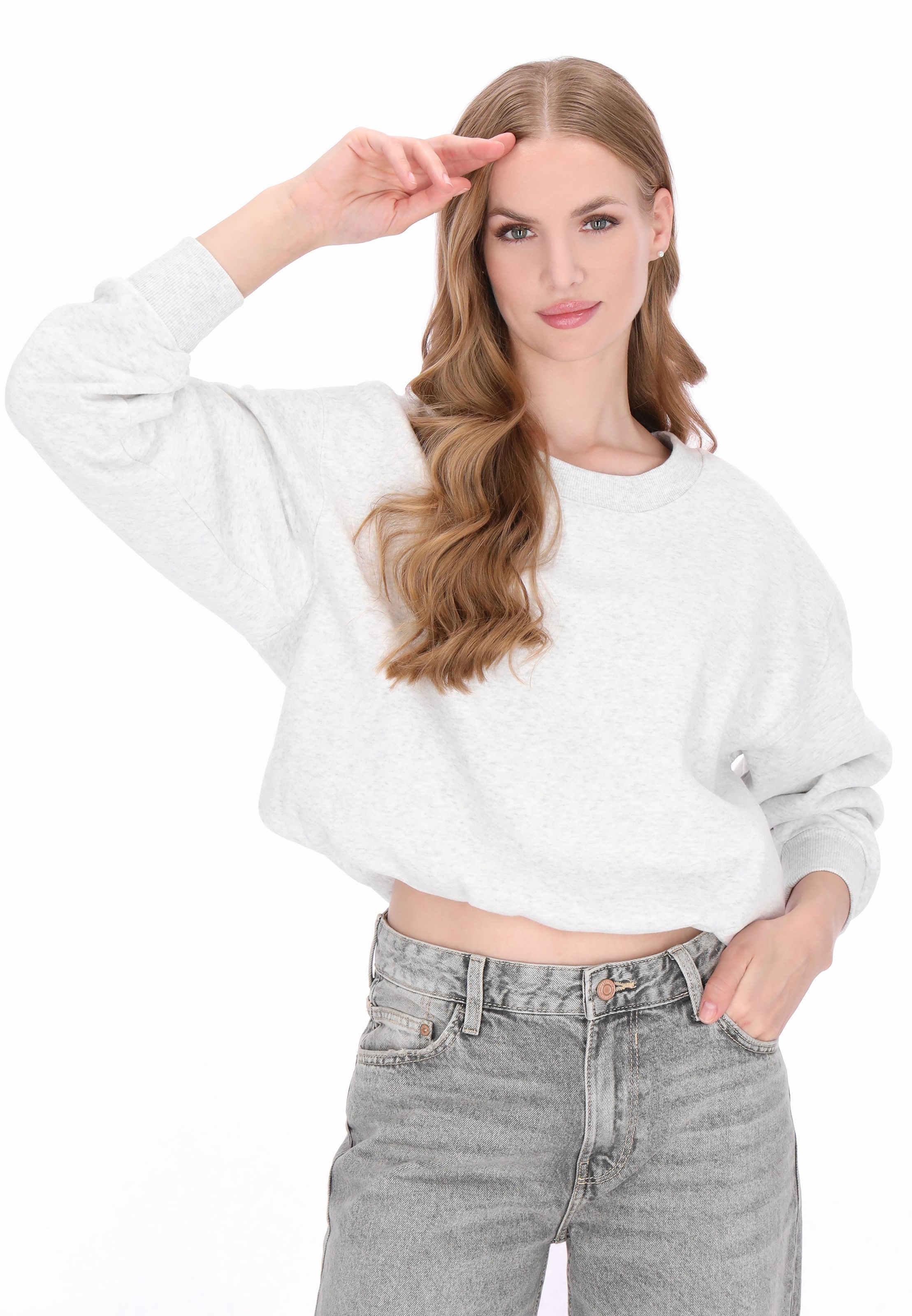 DreiMaster Vintage - Sudadera en blanco: frente