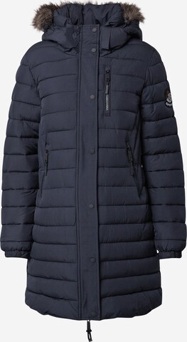 Superdry Wintermantel 'Fuji' in Blauw: voorkant