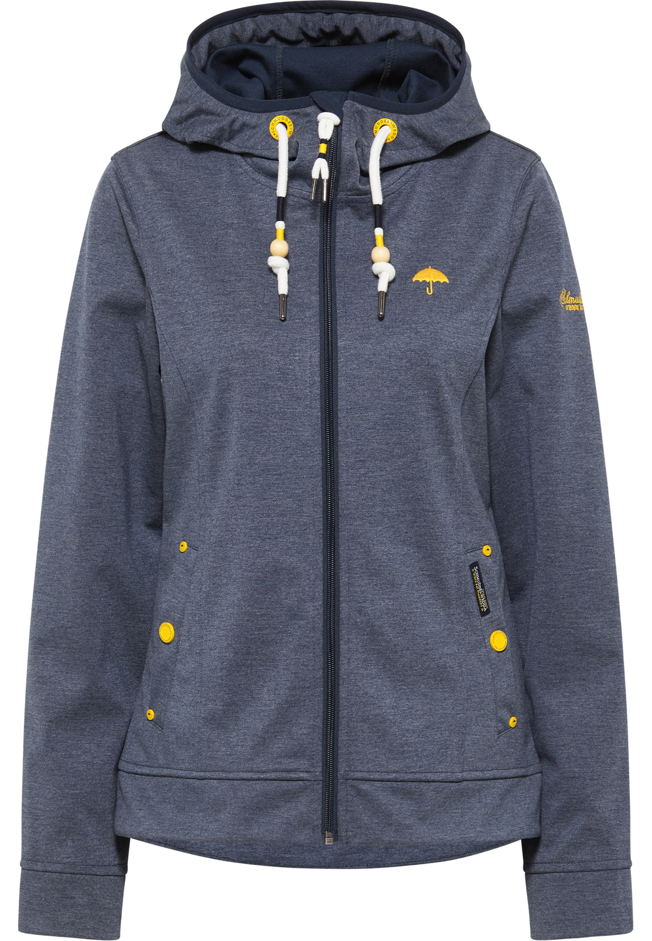 Schmuddelwedda Функционално яке в сиво: отпред