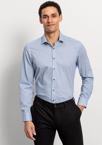 OLYMP Slim fit Business Shirt in Blue: front