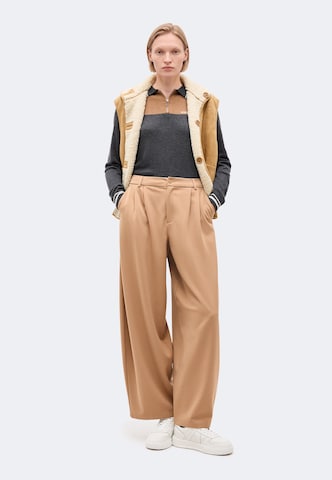 Karo Kauer - Barrel Pantalón plisado en beige