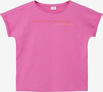 T-Shirt s.Oliver en rose : devant