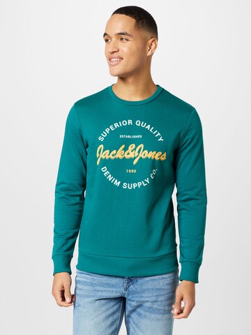 JACK & JONES - Sweatshirt 'ANDY' em verde: frente