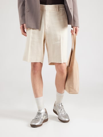 Regular Pantalon à plis 'Billie' NN07 en blanc : devant