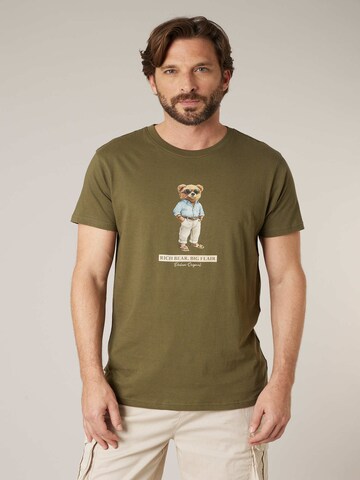 T-Shirt 'RICHBEAR' Deeluxe en vert : devant