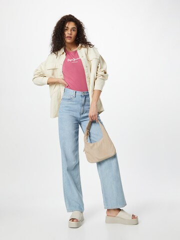 Maglietta 'NEW VIRGINIA' di Pepe Jeans in rosa