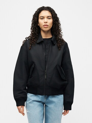 HUGO - Casaco meia-estação 'Fami-1_B' em preto: frente