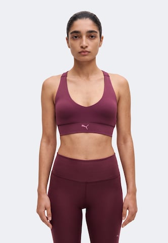 PUMA Bustier Biustonosz sportowy 'Shapeluxe' w kolorze czerwony: przód