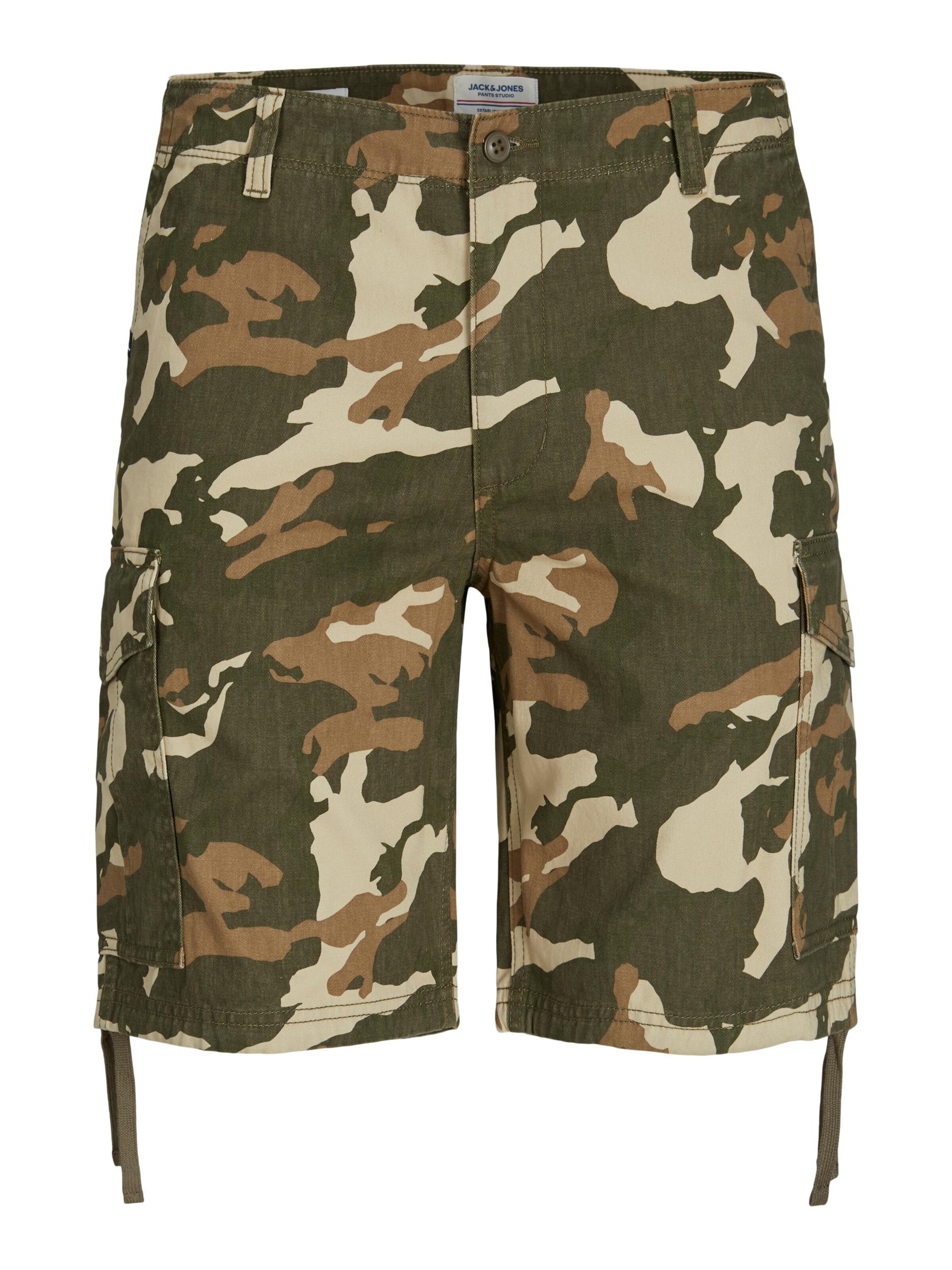 JACK & JONES Regular Cargoshorts 'Marley' in Grün: Vorderseite