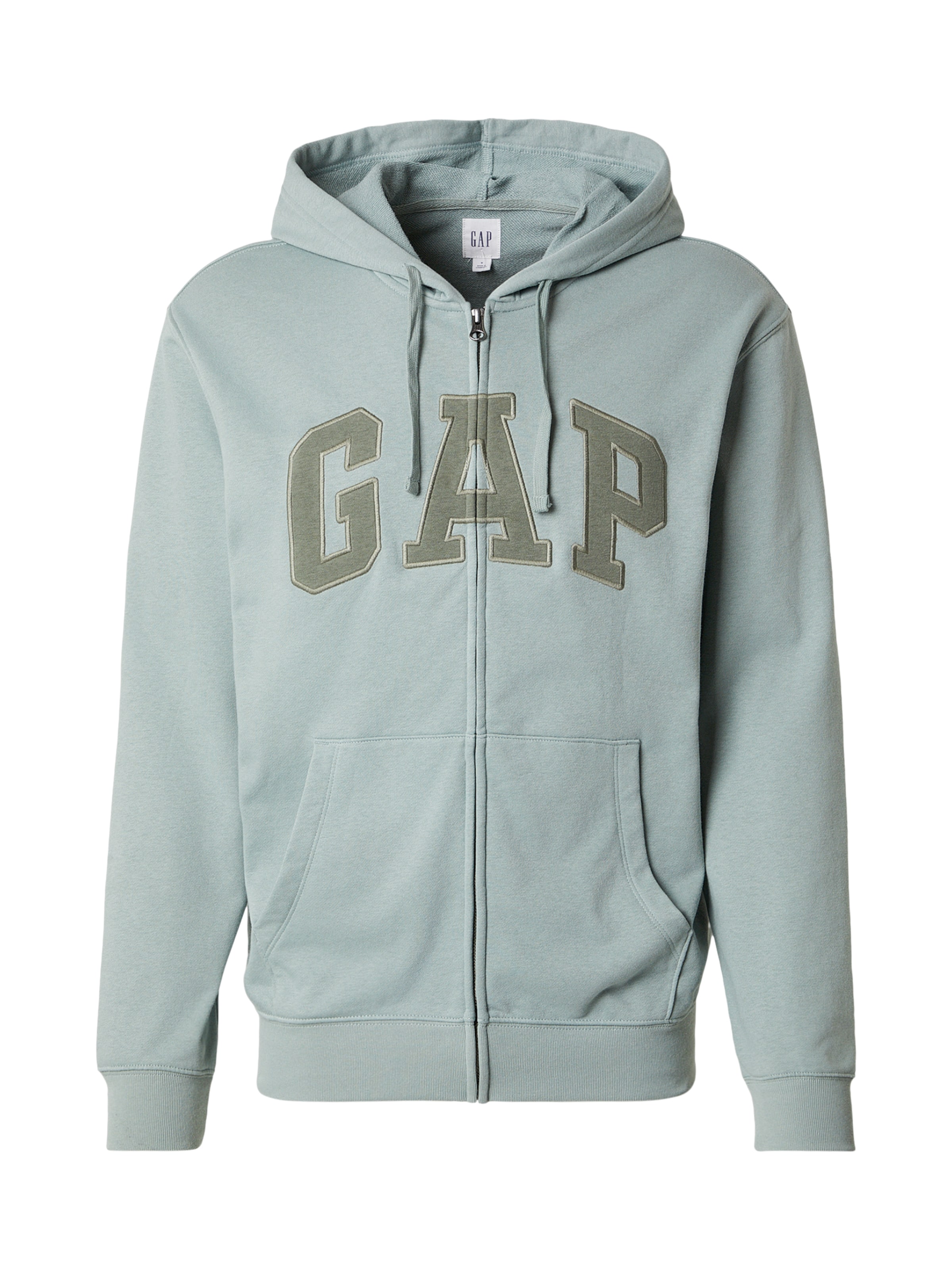 GAP Sudadera con cremallera en menta / verde oscuro, Vista del producto