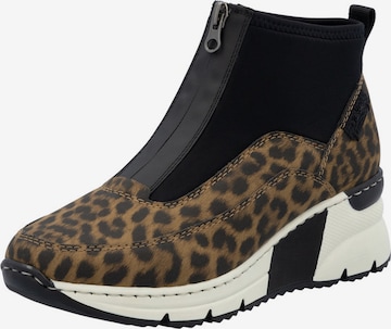 Rieker Členkové čižmy - Hnedá: predná strana