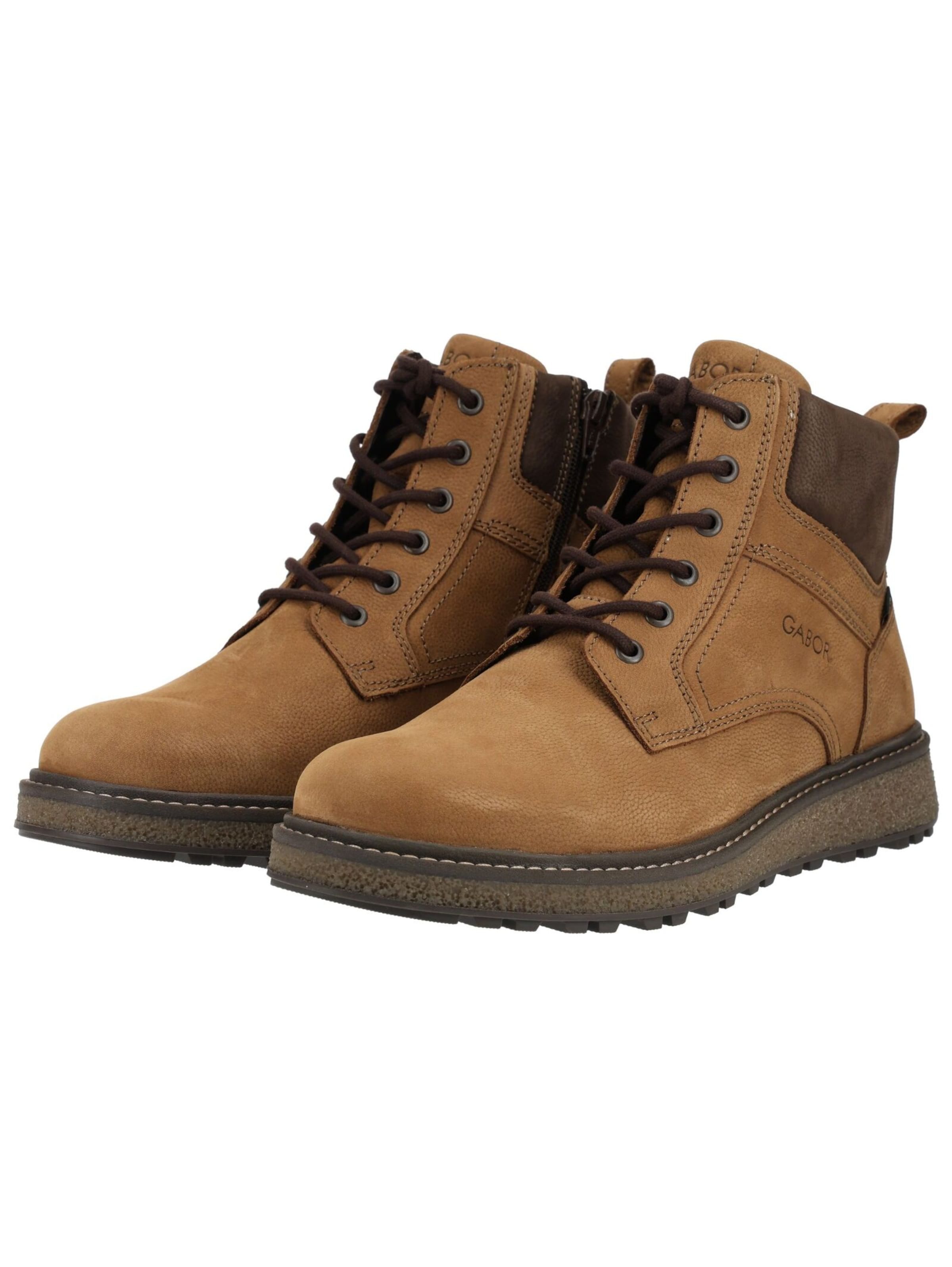 GABOR Lace-Up Boots in Brown