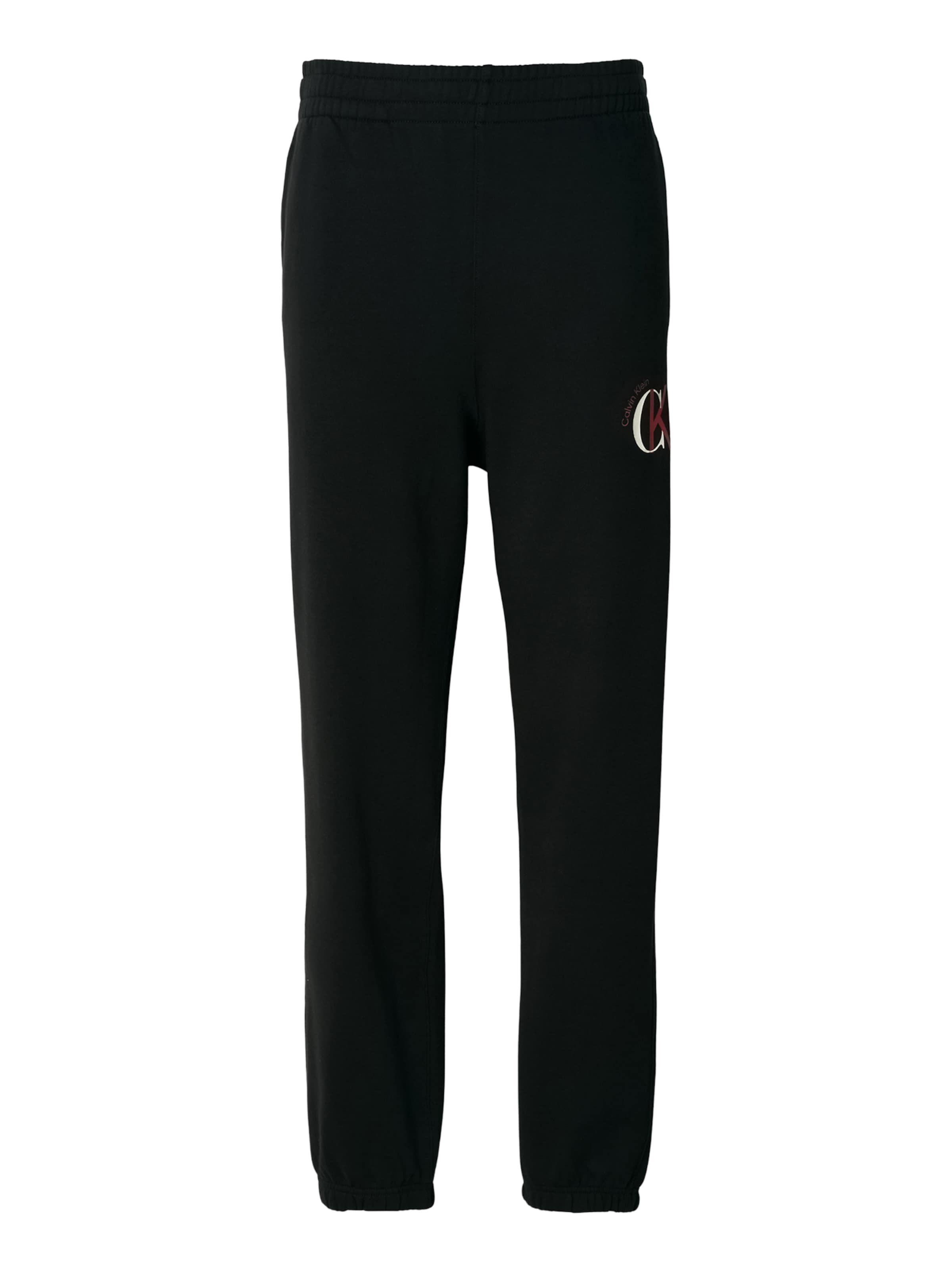 Calvin Klein Jeans Zwężany krój Spodnie w kolorze czarny: przód