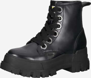 Stivaletto stringato 'ASPHA LACE UP HI' di BUFFALO in nero: frontale