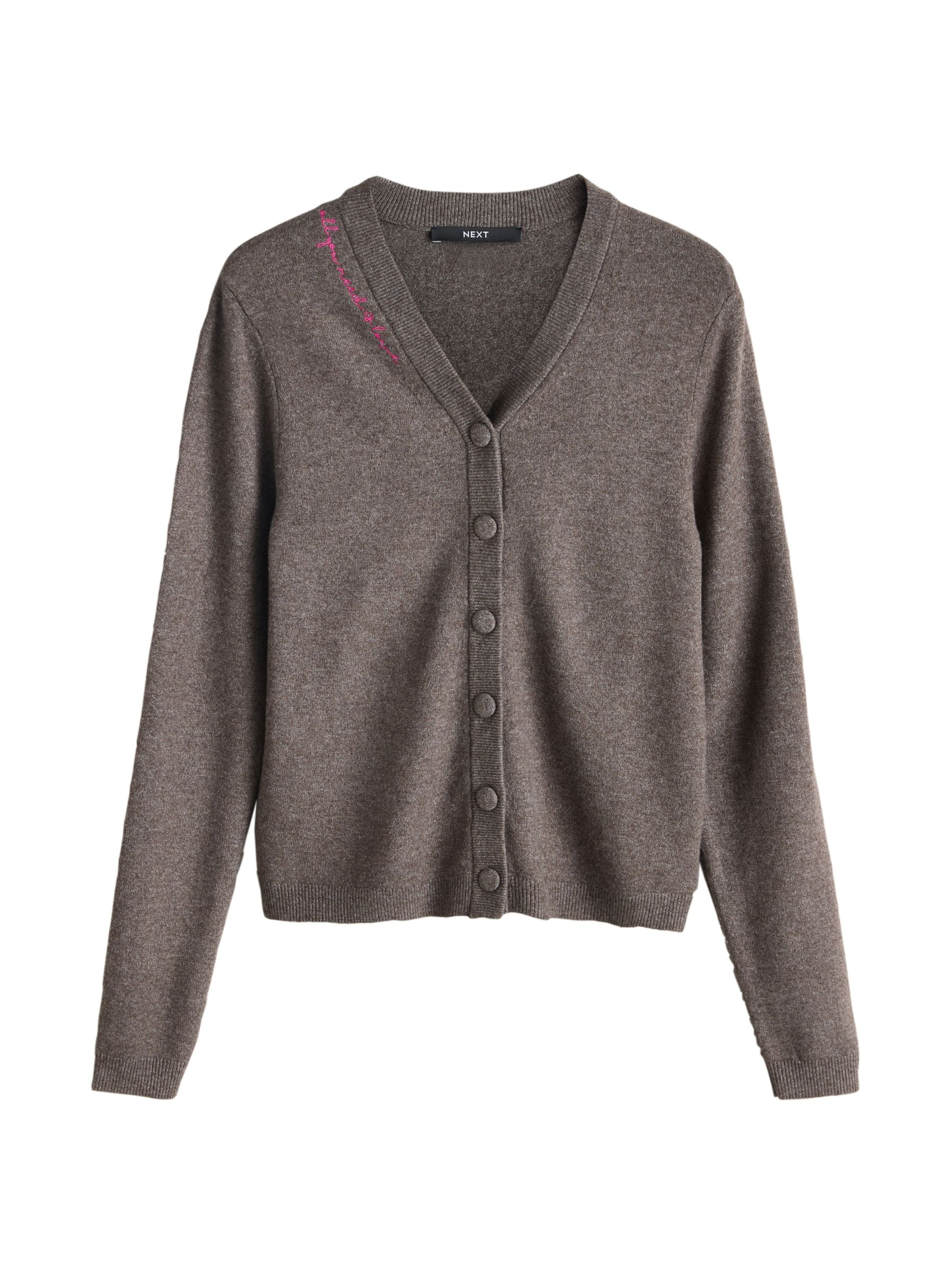 Next Kardigán - barna: elől