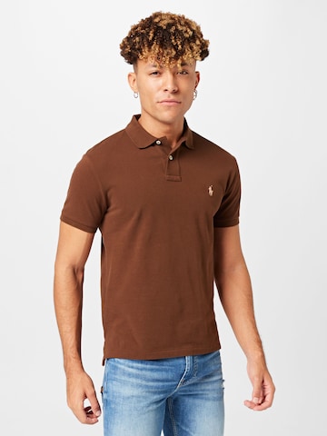 Polo Ralph Lauren Regular fit Тениска в кафяво: отпред