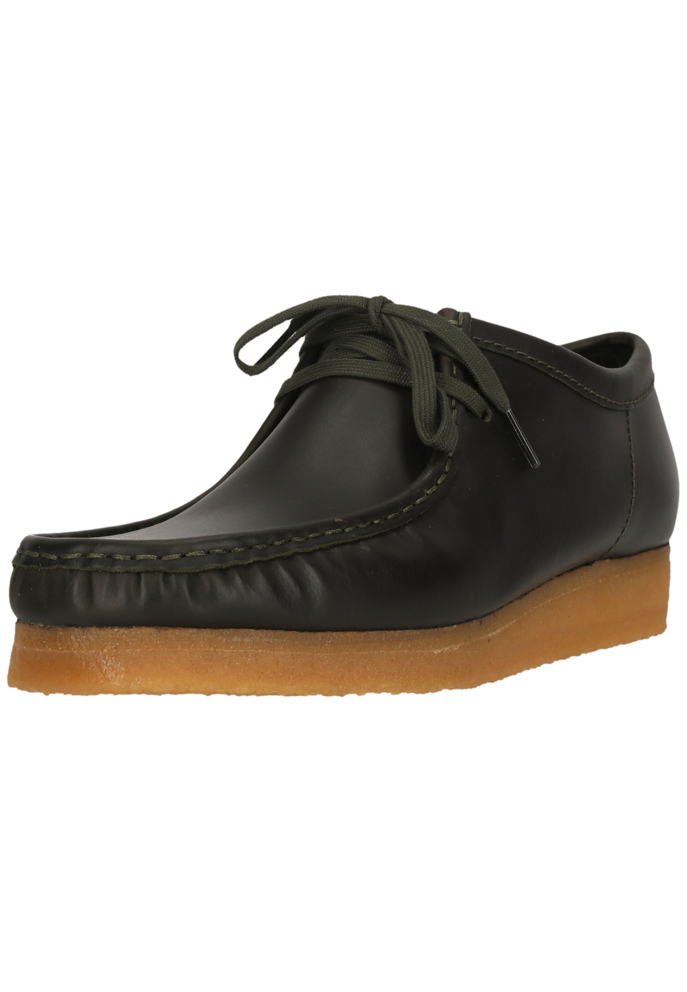 CLARKS Lace-up shoe 'Wallabee' in Brown: front