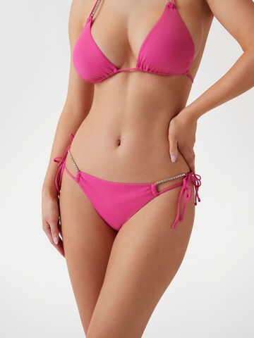 GUESS Bikini Bottoms in Pink: front