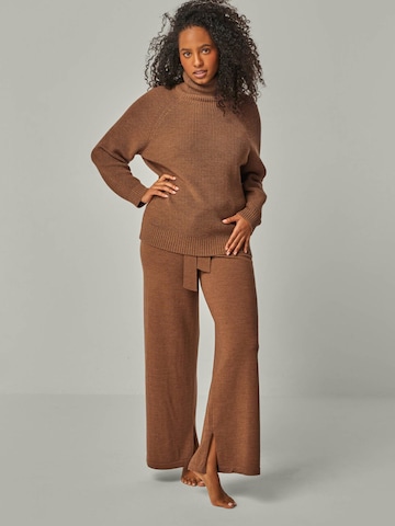 YOU LOOK PERFECT Hausanzug 'LOUNGEWEAR SET - Eve & Bailey' in Braun