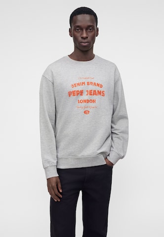 Sweat-shirt 'JAXON' Pepe Jeans en gris : devant