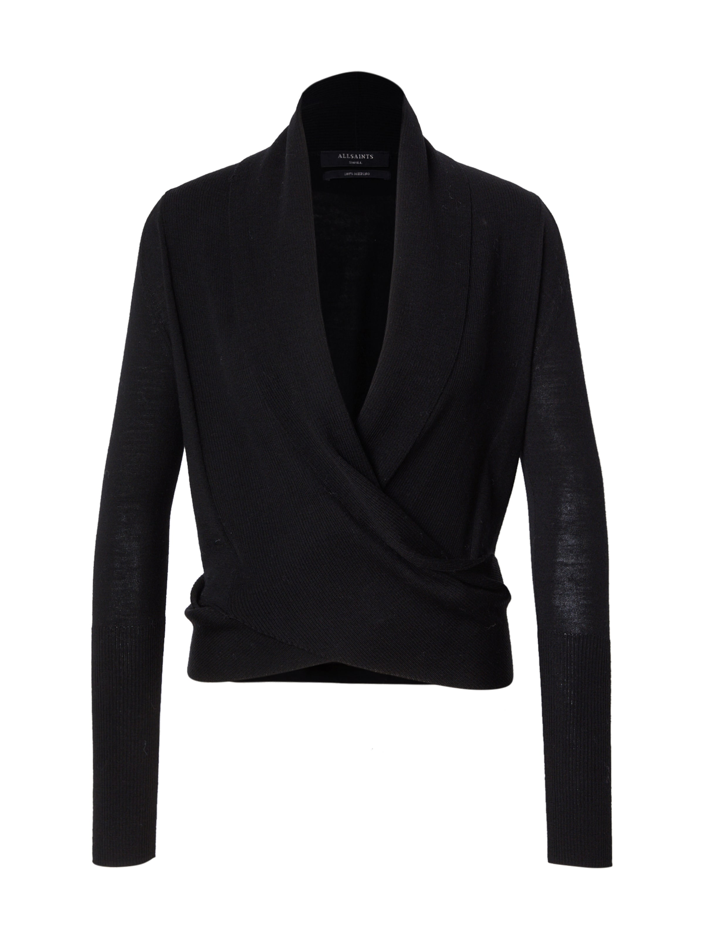 AllSaints Knit cardigan 'WASSON' in Black: front