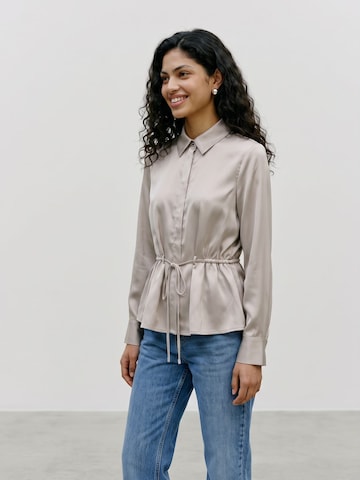 Chemisier 'RIVER' VERO MODA en beige : devant