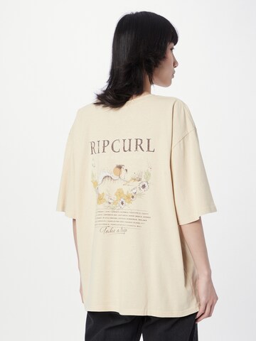 RIP CURL Performance Shirt 'OCEANS TOGETHER' in Beige